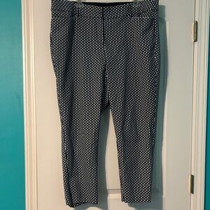 Stylish Black and White Cropped Pants